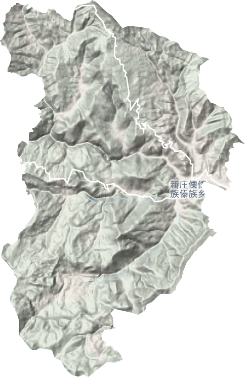 新莊傈僳族傣族鄉地形圖