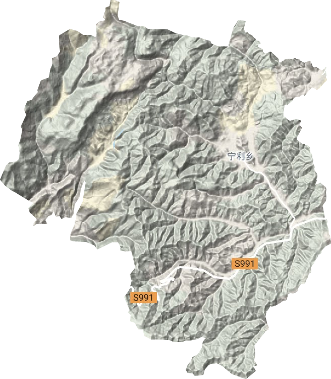 寧利鄉(xiāng)地形圖