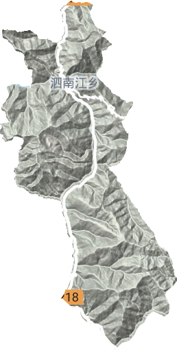泗南江鎮地形圖