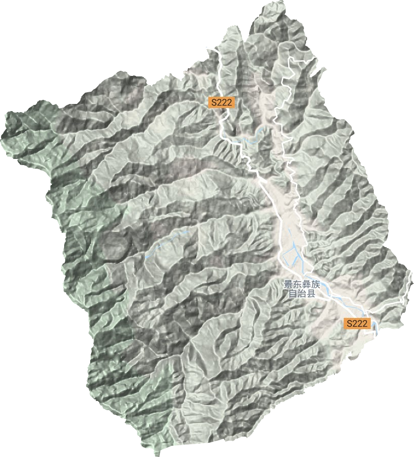錦屏鎮地形圖