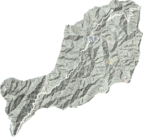 大朝山東鎮(zhèn)地形圖