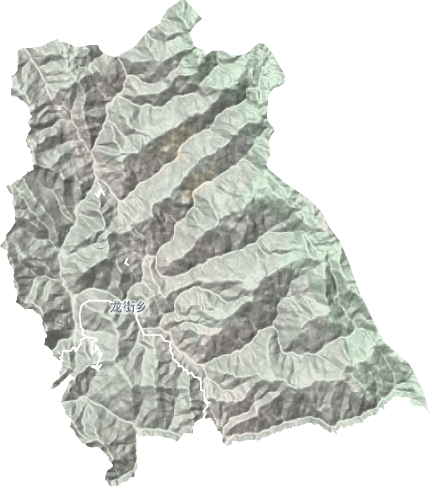 龍街鄉地形圖