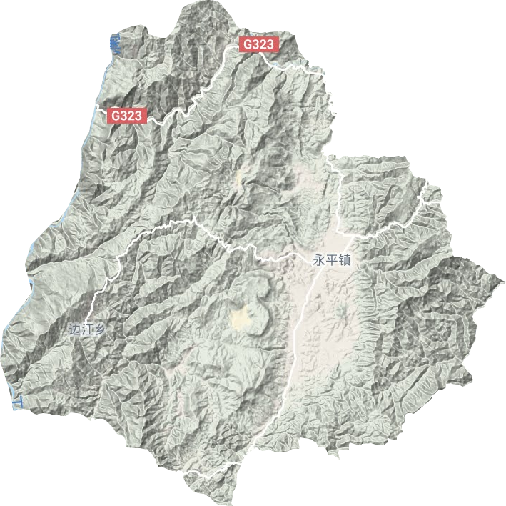 永平鎮(zhèn)地形圖