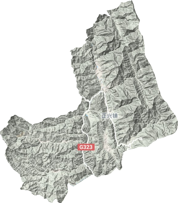 正興鎮(zhèn)地形圖