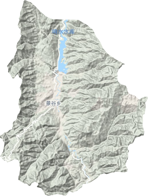 景谷鎮地形圖