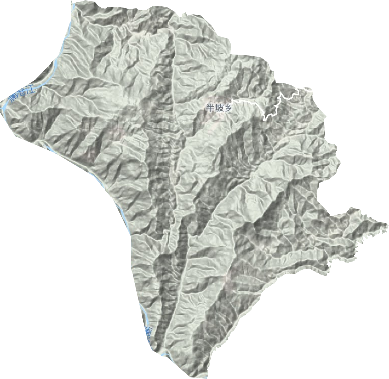 半坡鄉地形圖