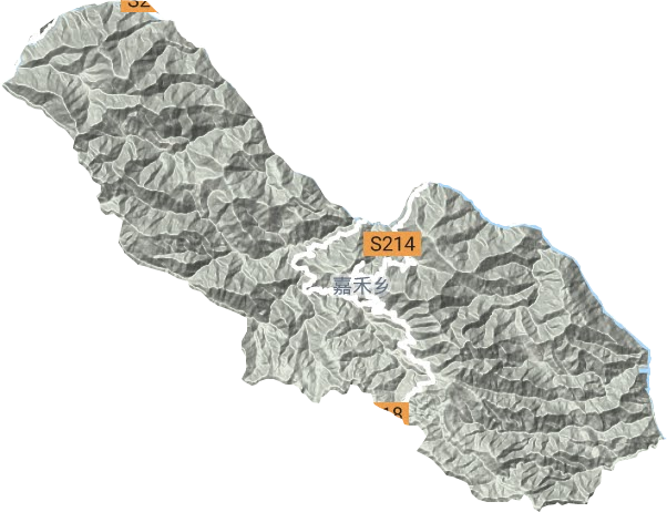 嘉禾鄉(xiāng)地形圖