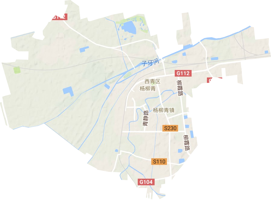 楊柳青鎮地形圖