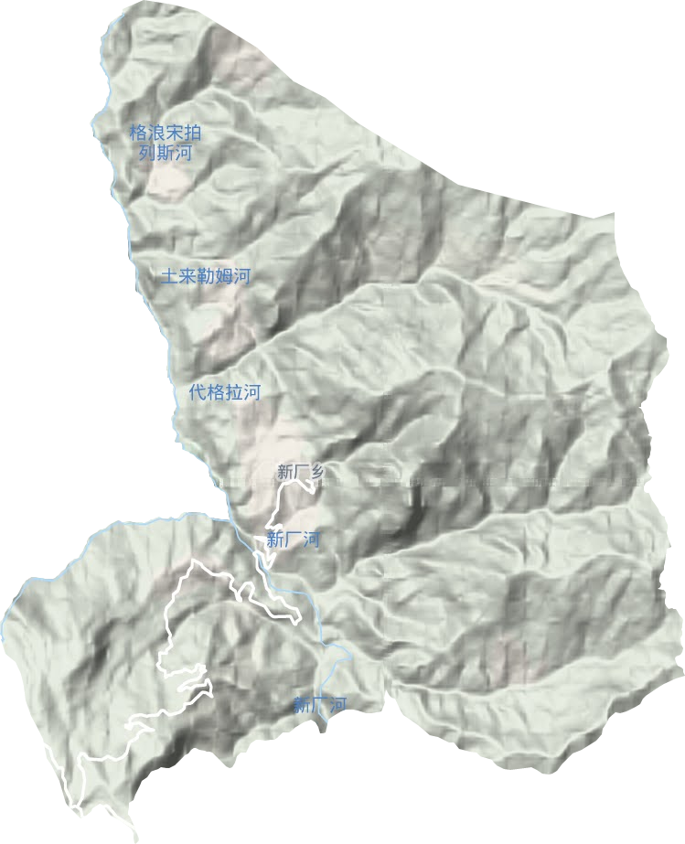 新廠鎮(zhèn)地形圖