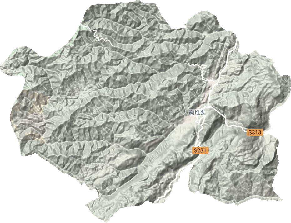 勐堆鄉地形圖
