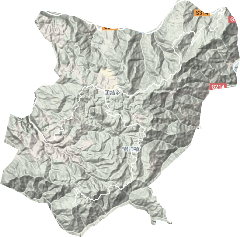 巖帥鎮地形圖