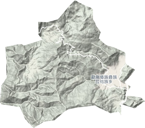 勐角鄉地形圖