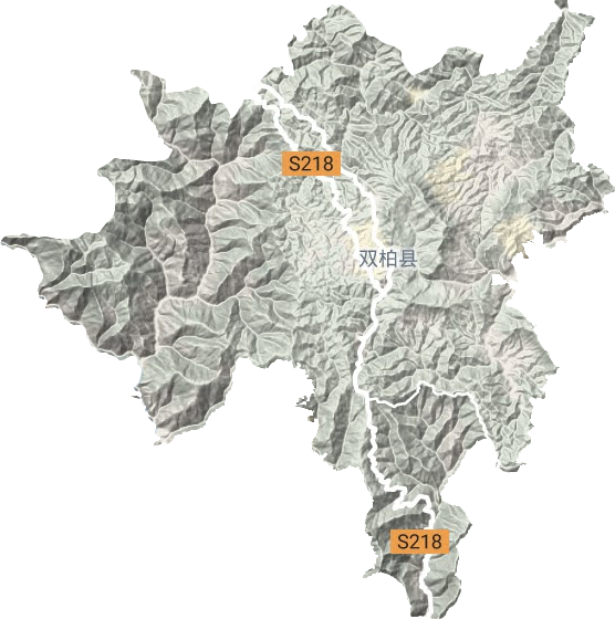妥甸鎮地形圖