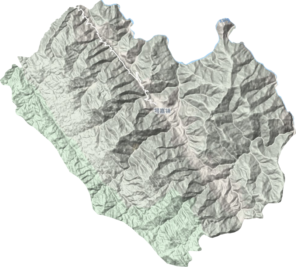 鄂嘉鎮地形圖