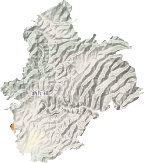 新橋鎮(zhèn)地形圖