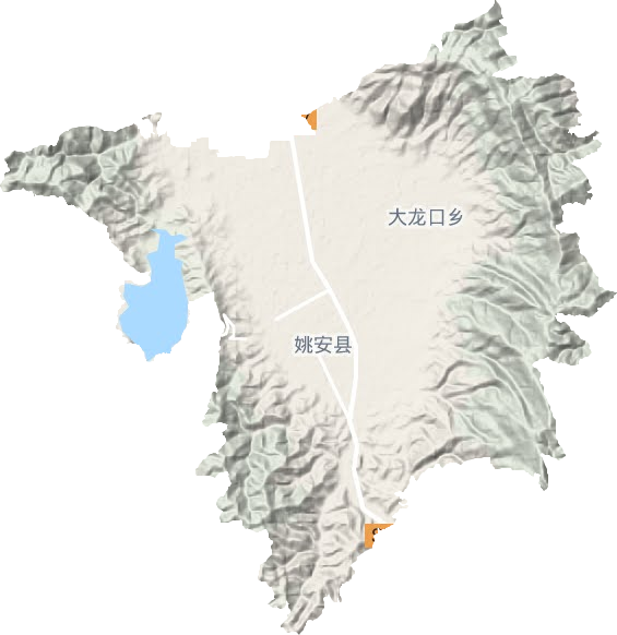 棟川鎮地形圖