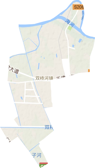 雙橋河鎮(zhèn)地形圖