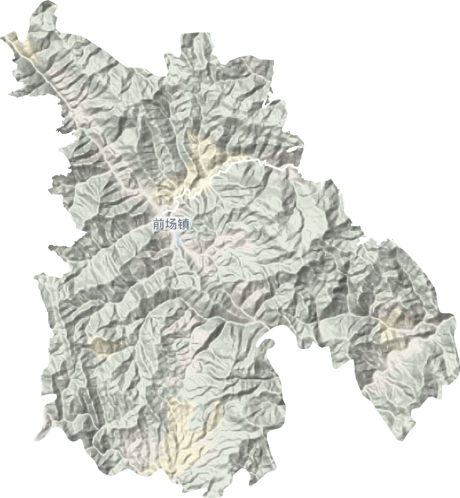 前場鎮(zhèn)地形圖