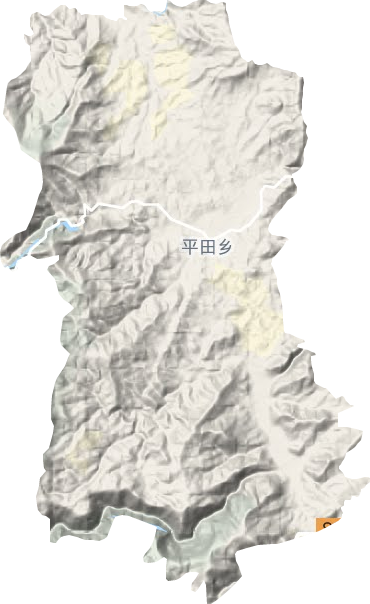 平田鄉(xiāng)地形圖