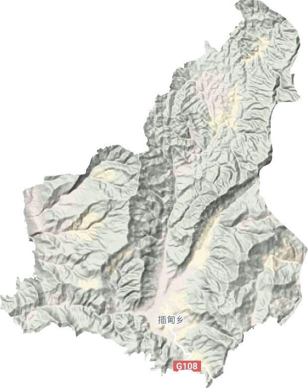 插甸鄉地形圖