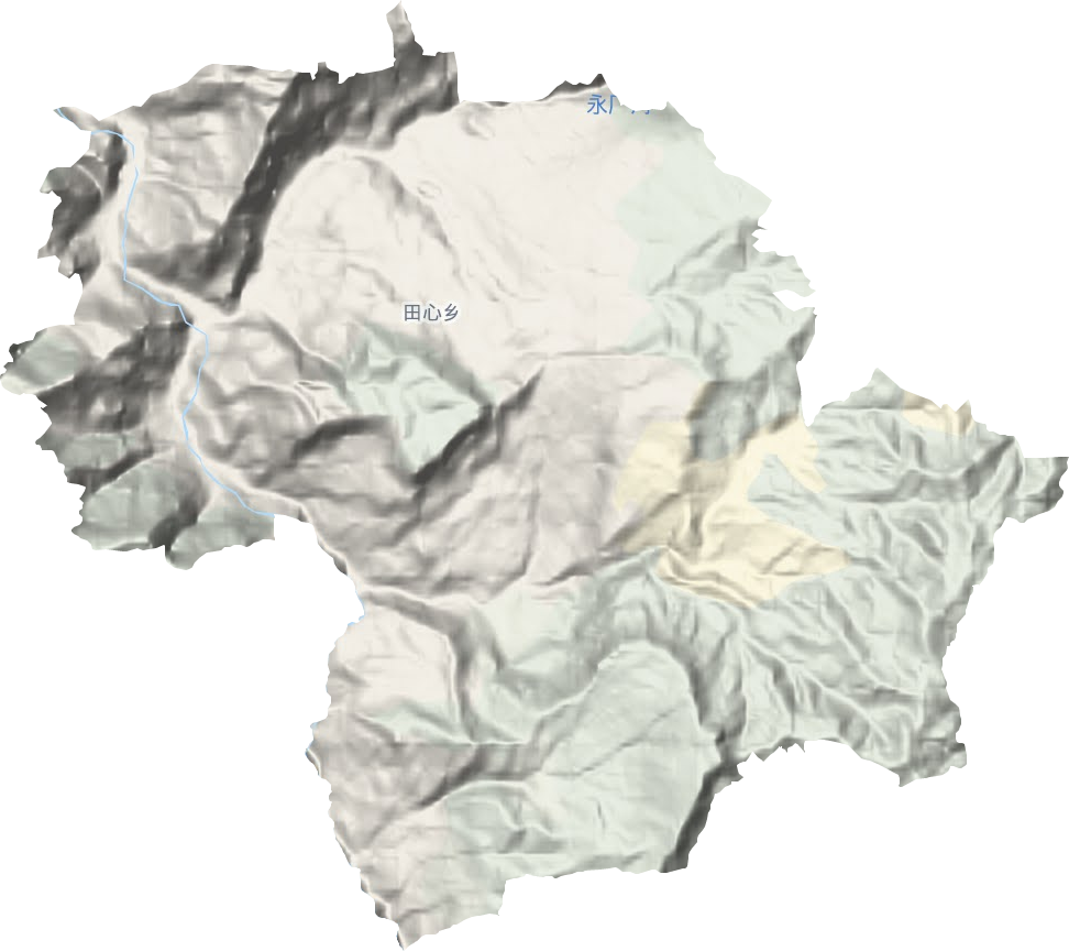 田心鄉地形圖