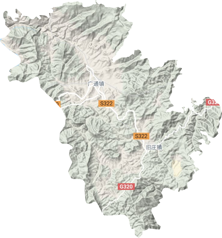 廣通鎮地形圖