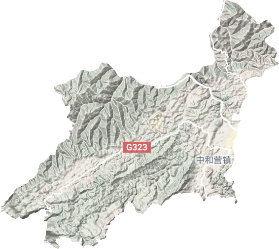 中和營鎮地形圖