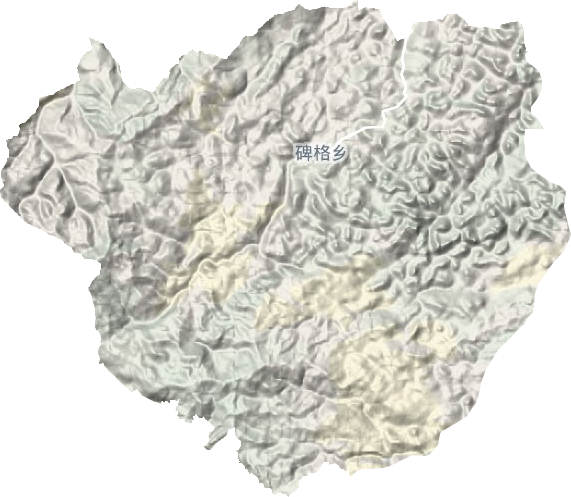 碑格鄉地形圖