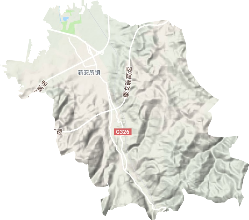 新安所鎮(zhèn)地形圖