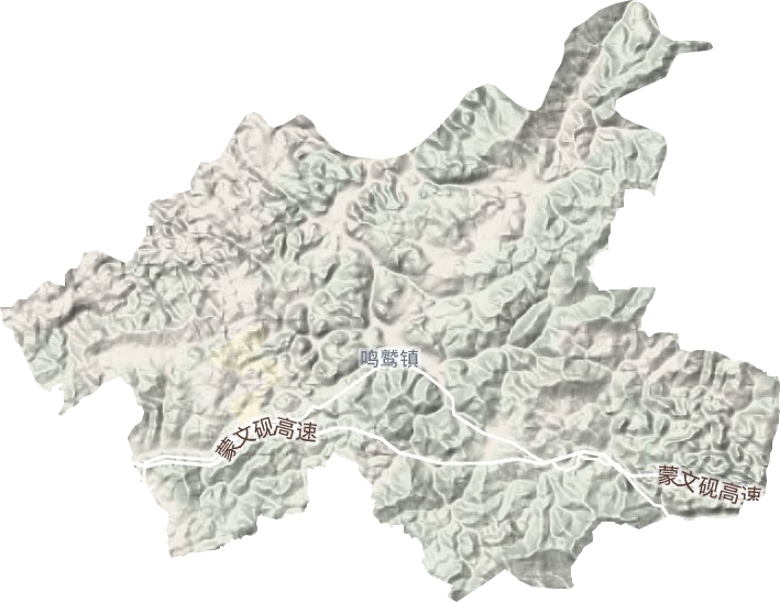鳴鷲鎮地形圖