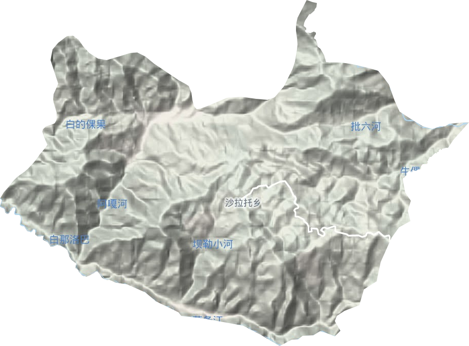 沙拉托鄉地形圖