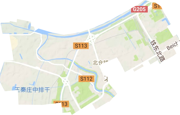北倉鎮地形圖