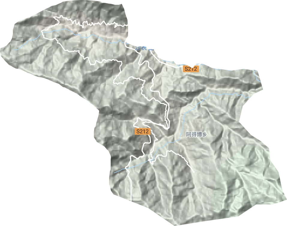 阿得博鄉地形圖