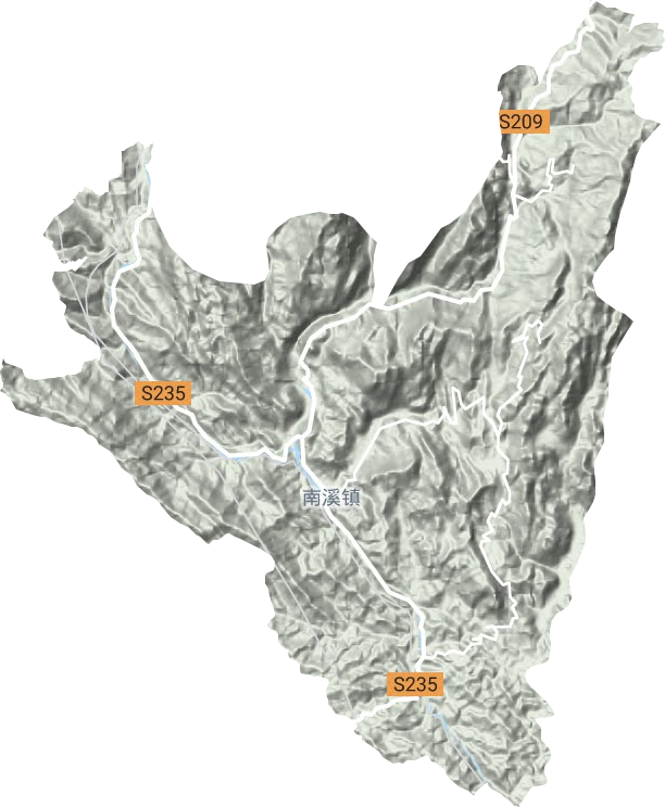 南溪鎮(zhèn)地形圖