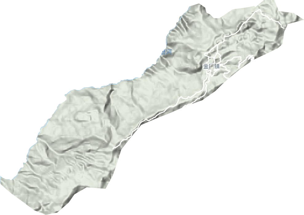 金廠鎮地形圖