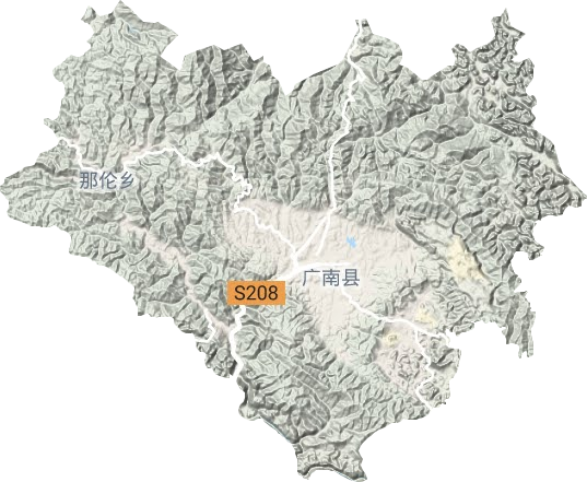 蓮城鎮(zhèn)地形圖