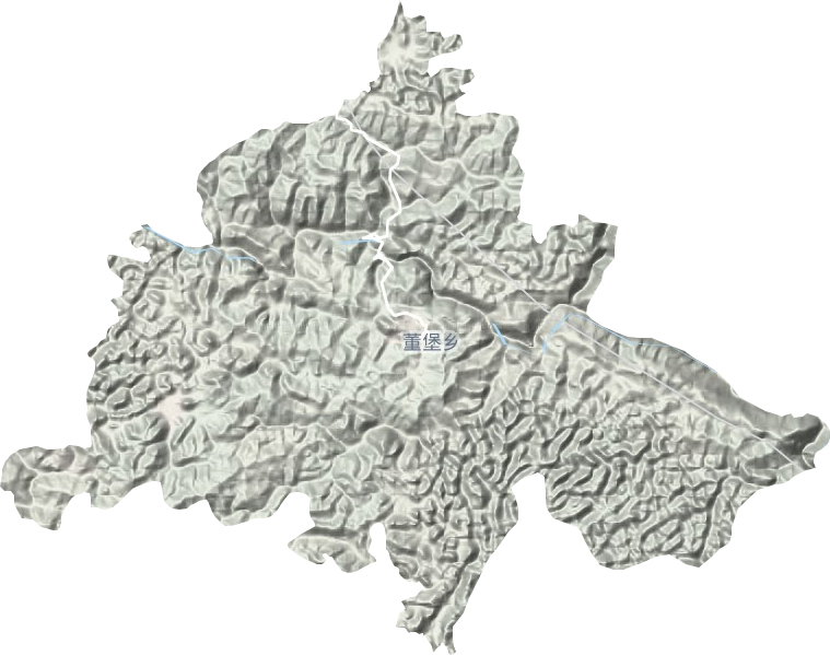 董堡鄉(xiāng)地形圖