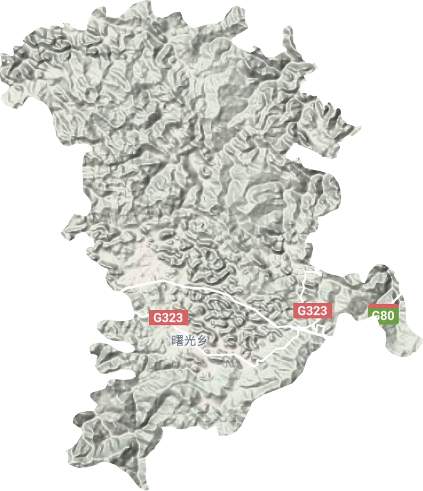 曙光鄉(xiāng)地形圖