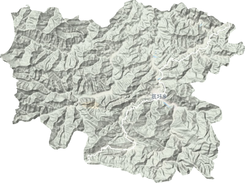 底圩鄉地形圖