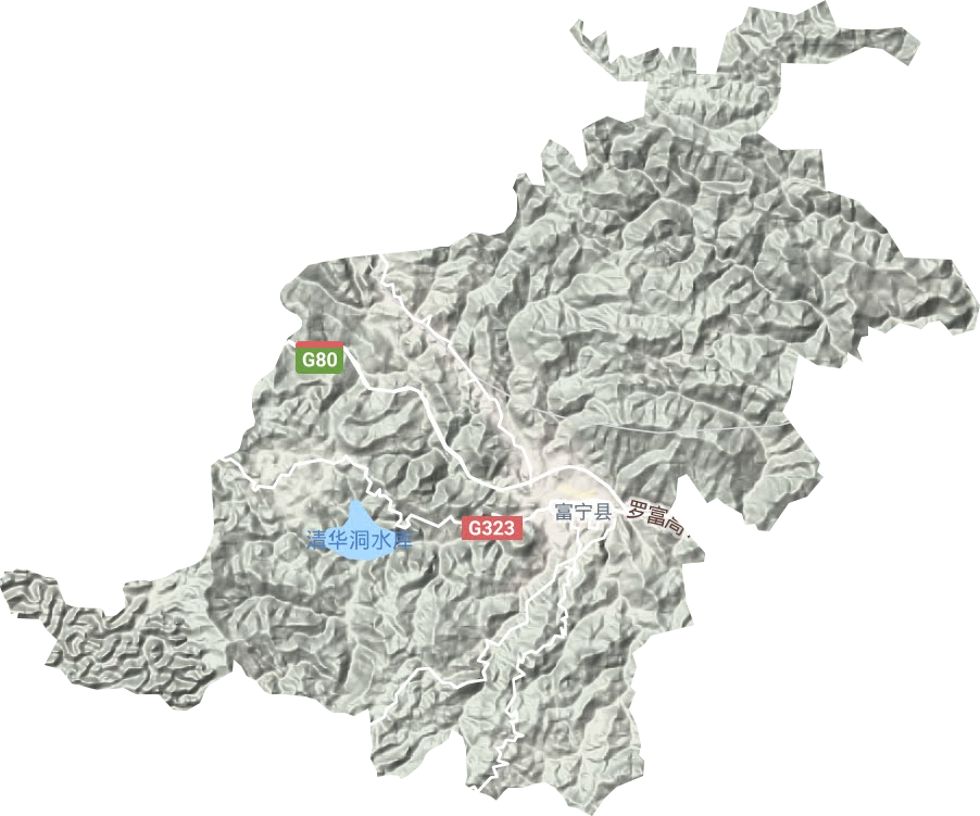 新華鎮地形圖