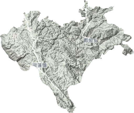 田蓬鎮地形圖