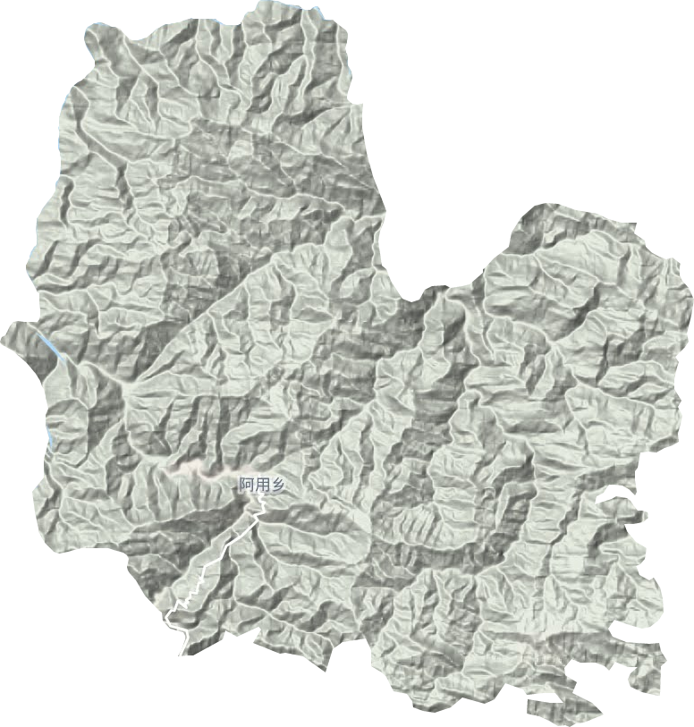 阿用鄉(xiāng)地形圖