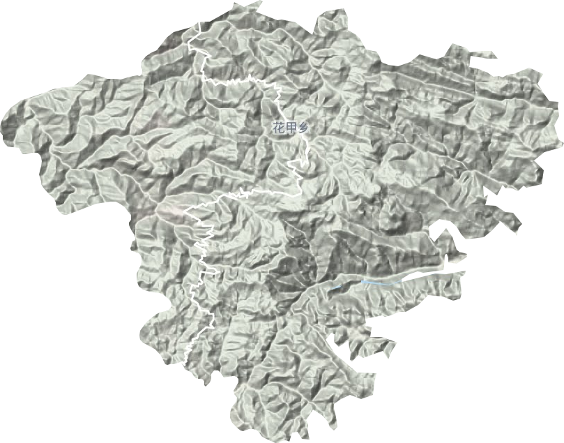 花甲鄉(xiāng)地形圖