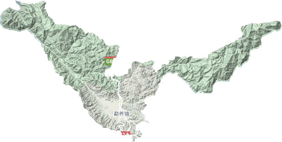 勐養鎮地形圖