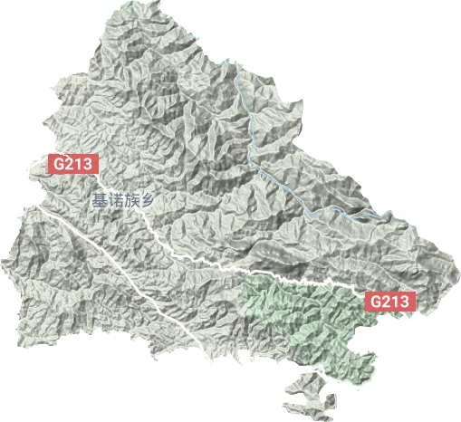 基諾鄉地形圖