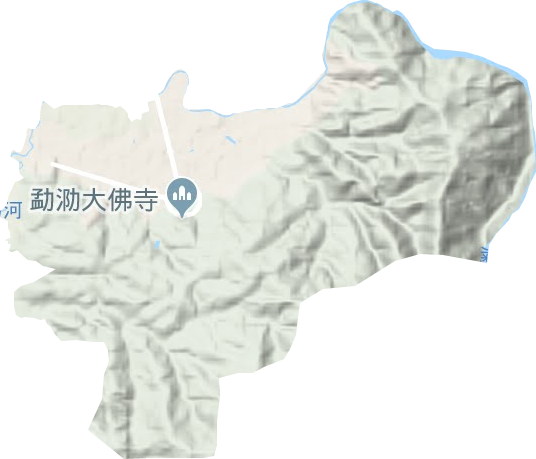 西雙版納州渡假區管理委員地形圖