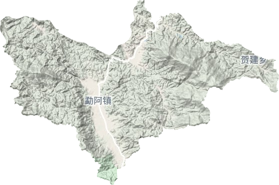 勐阿鎮地形圖