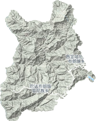 西定鄉地形圖