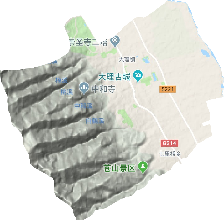 大理鎮地形圖