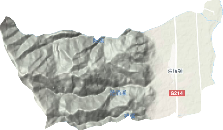 灣橋鎮地形圖